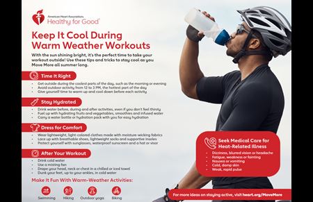 How to Keep Cool During Warm Weather Workouts