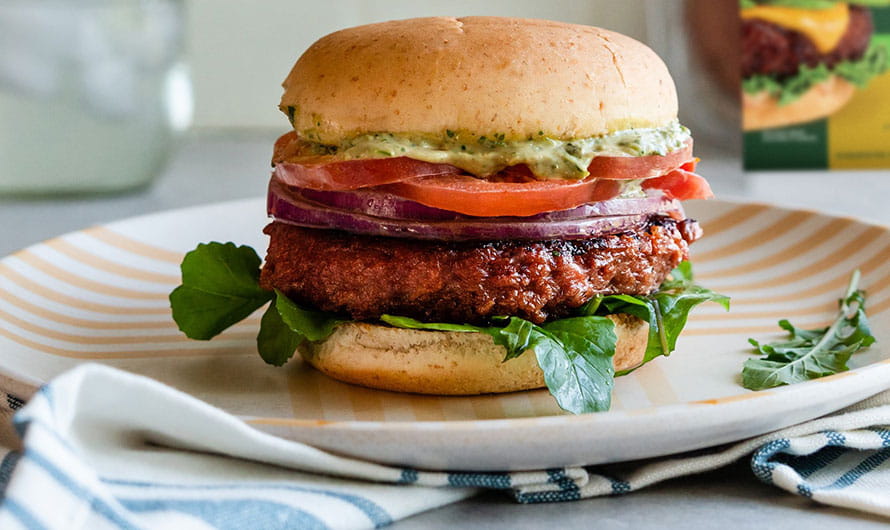 Spicy Avocado Plant-based Burger 