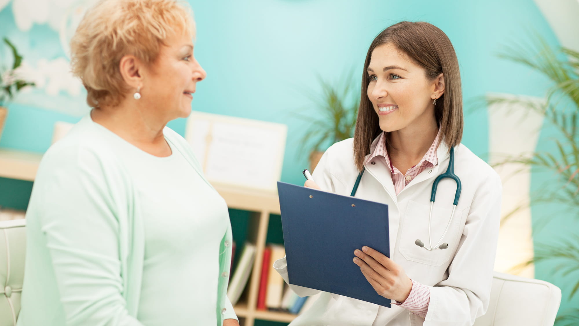 doctor talking with patient