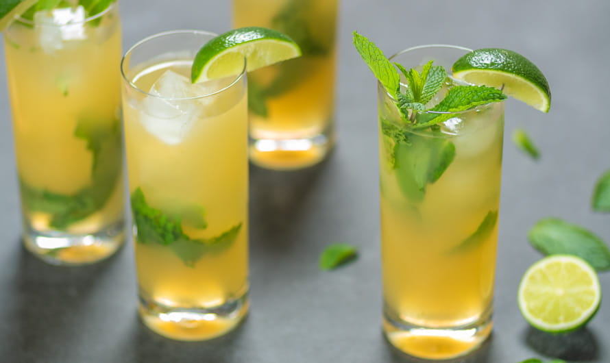 Green Tea Mojito Mocktail