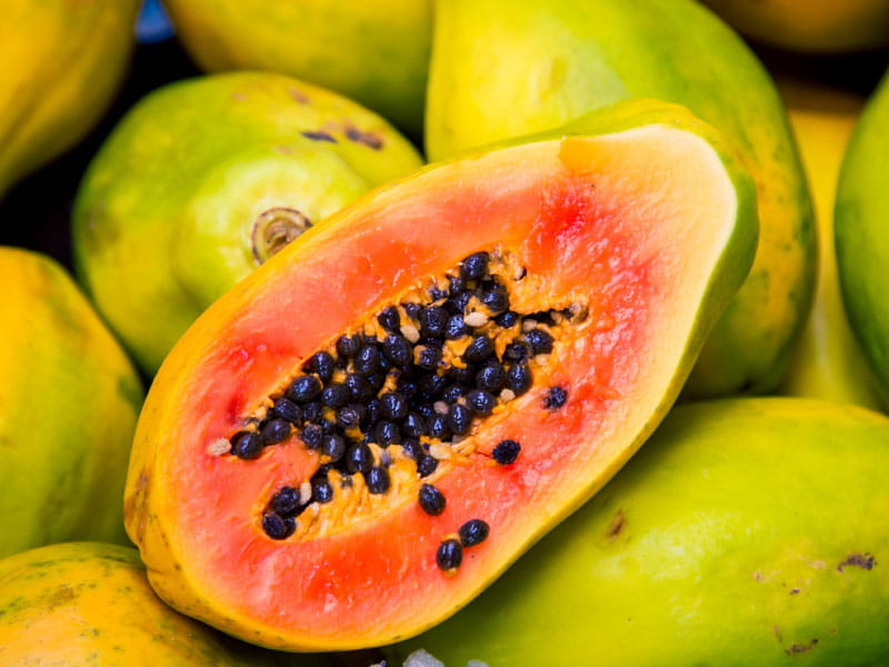 Papaya's milky texture packed with nutrients