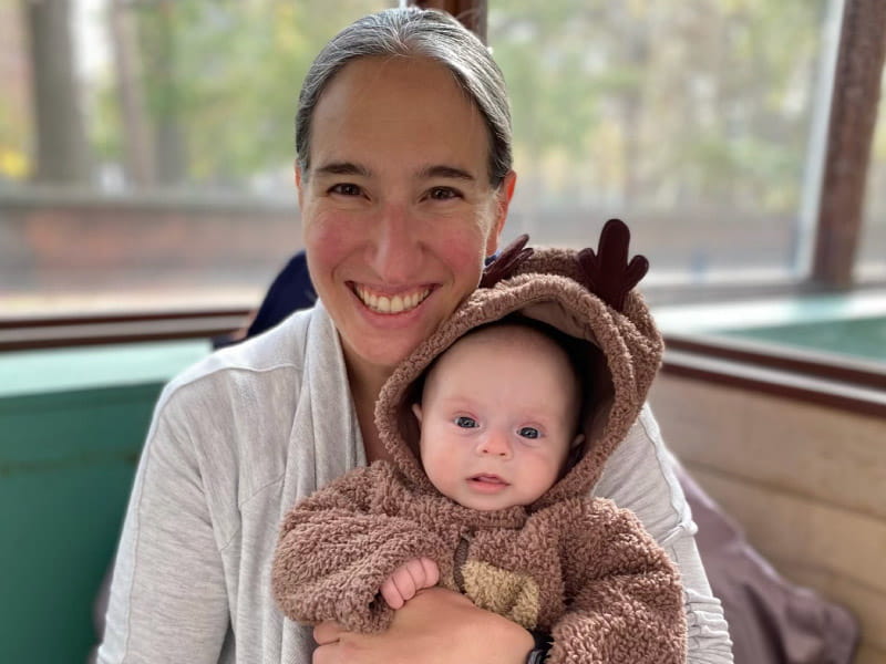 Christina Roberto and her daughter, Charlotte, who is now 2. (Photo courtesy of Christina Roberto)