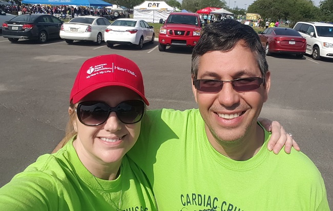 Alisa and Andy at Heart Walk