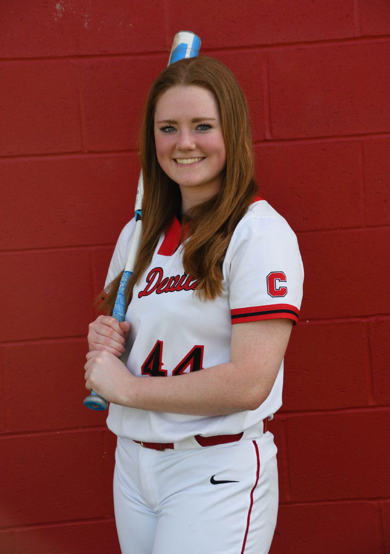 Maddy Ferriter was back on the softball field a week after the hole in her heart was repaired. (Photo courtesy of the Ferriter family)