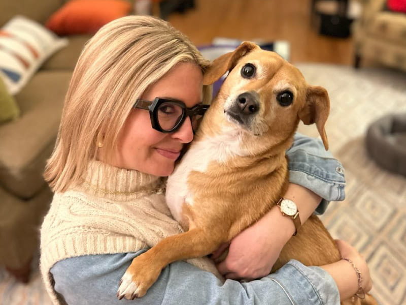 Stroke survivor Ashley Lunardini with her dog, Ruby. (Photo courtesy of Ashley Lunardini)