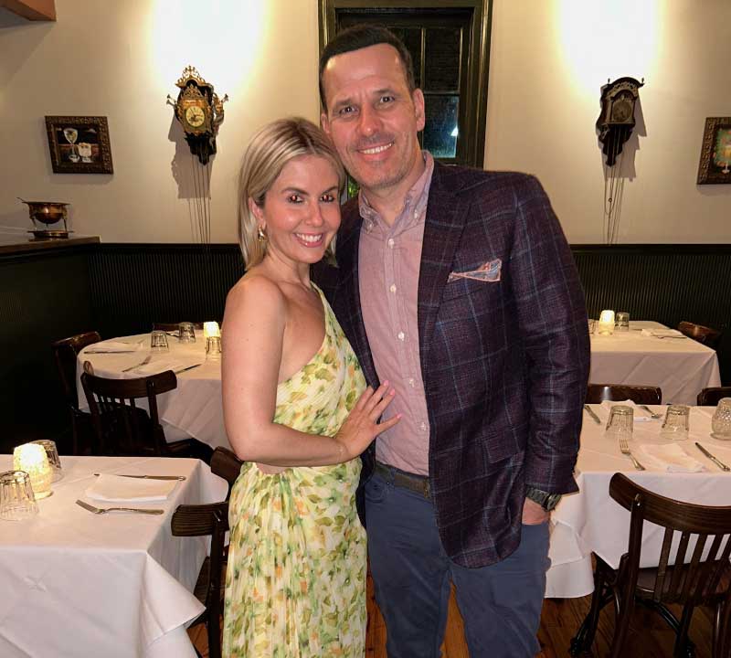 Ashley Lunardini (left) with her husband, Tim Barlog. (Photo courtesy of Ashley Lunardini)