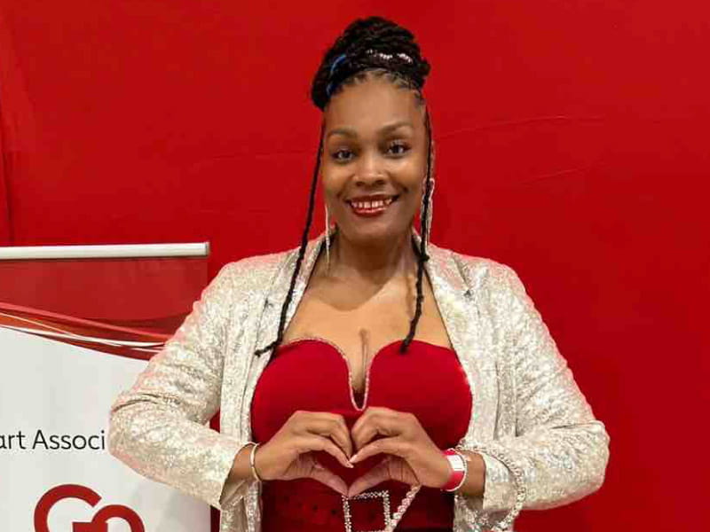 Two months after giving birth to her second child, Ebony Smith-Thomas was diagnosed with peripartum cardiomyopathy. (Photo courtesy of Ebony Smith-Thomas)