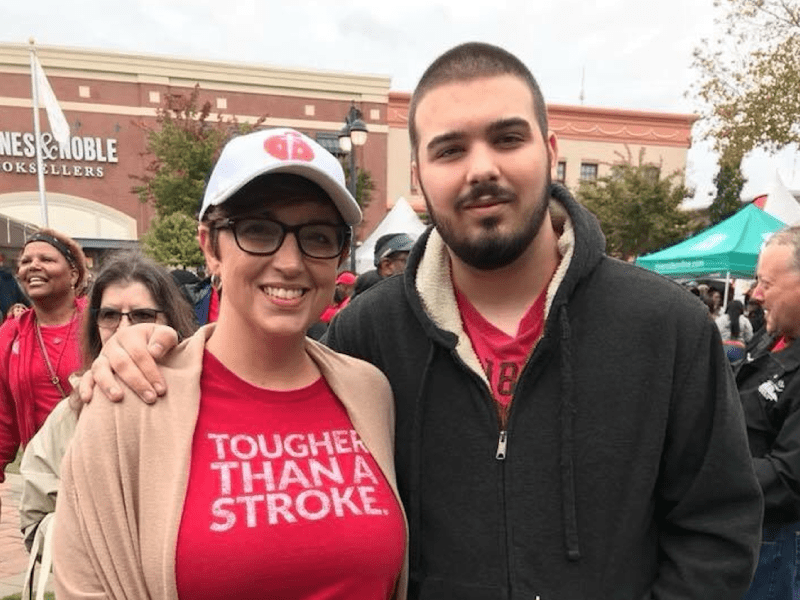 Leann Sorrell with her son Jonathan