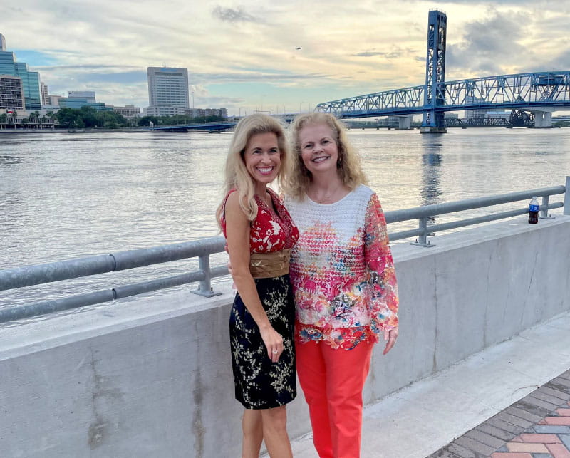 Mussallem (left) with her mom, Christine Stahurski. (Photo courtesy of Dr. Dawn Mussallem)