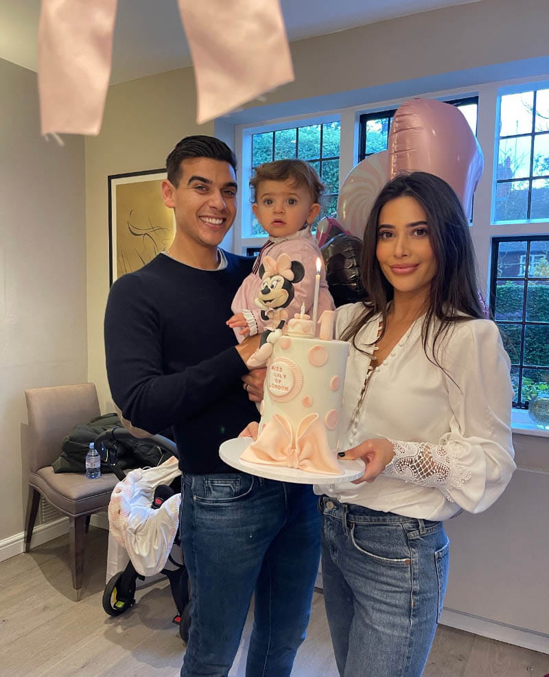 The Davis family on Lily's first birthday. From left: Jake, Lily and Gaby. (Photo courtesy of Gaby Davis)