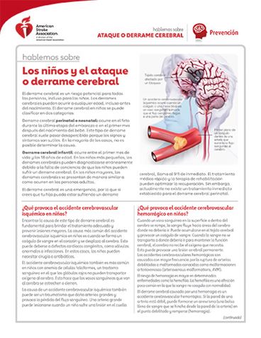 portada del recurso Hablemos sobre el ataque o derrame cerebral: Los niños y el ataque o derrame cerebral