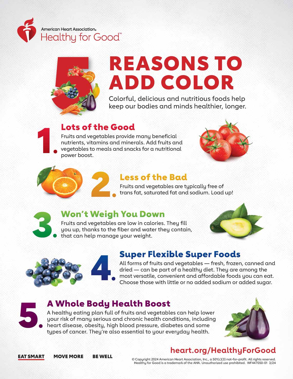 5 Reasons to Eat More Color Infographic | American Stroke ...
