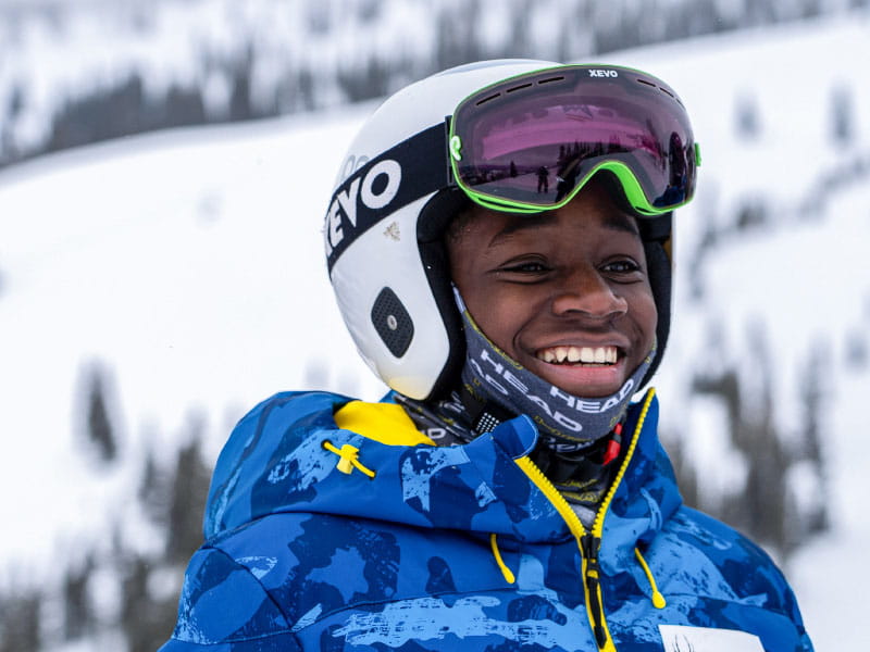 Henri Rivers' son, Henri D. Rivers IV, in 2021 at Snowmass, Colorado. (Photo courtesy of Henri Rivers)