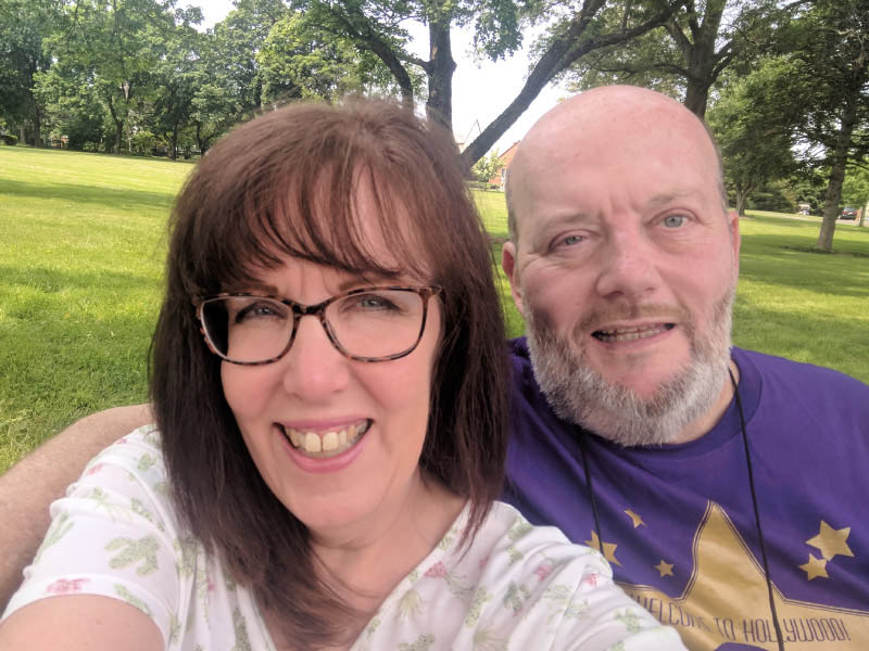 Carol (left) and Rich Coulther have attended a stroke camp every year since Rich's stroke. (Photo courtesy of Carol Coulther)