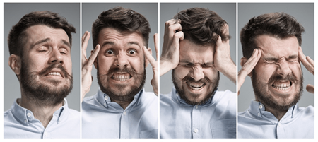 Collage of negative Emotions