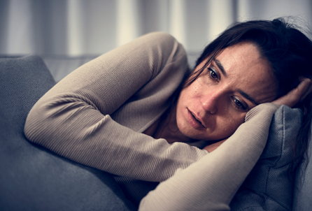depressed woman